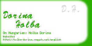 dorina holba business card